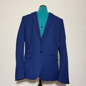 H&M Slim Fit Men Blazer Suit Jacket Blue Size 40R